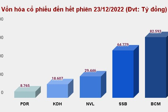 Cổ phiếu KDH có thể rời rổ VN30 trong nửa đầu năm 2023, mã PDR có thể bị loại trong nửa cuối năm