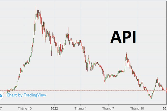 Cổ phiếu Đầu tư Apec (API) lại lao dốc mạnh