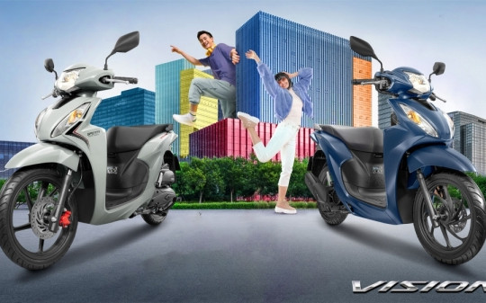 Lãi suất trả góp khi mua xe máy "quốc dân" Honda Vision năm 2023