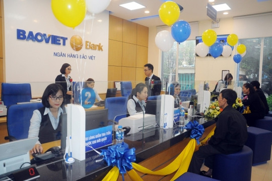 BAOVIET Bank: Lãi trước thuế tăng 10%, tỷ lệ nợ xấu giảm mạnh