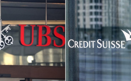Cổ phiếu UBS giảm hơn 7%, Credit Suisse lao dốc 61% sau thương vụ mua lại