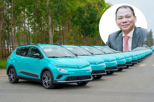 Chọn màu xanh lơ cho taxi điện khiến giới đầu tư xôn xao, tỷ phú Phạm Nhật Vượng muốn ngụ ý gì?