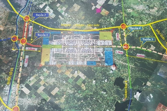 Đồng Nai mời thầu gói 2.800 tỷ để xây hai tuyến giao thông kết nối Sân bay Long Thành