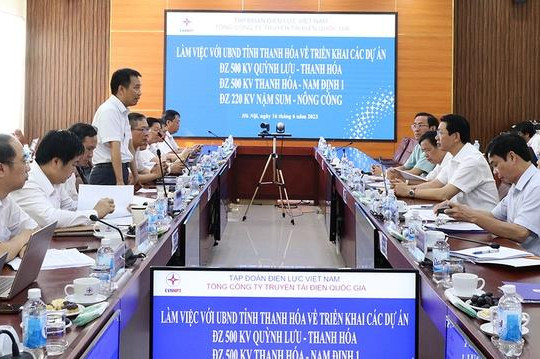 EVNNPT lập Ban Chỉ đạo xây dựng dự án đường dây 500 kV cung đoạn Quảng Trạch – Phố Nối