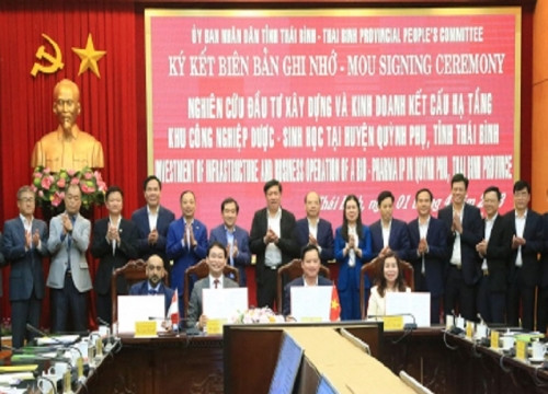 Thái Bình: Quyết tâm khởi công KCN Dược – Sinh học vào quý I/2024