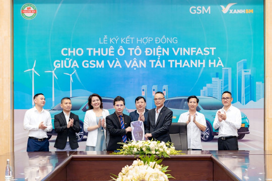 Hợp tác xã Vận tải Thanh Hà thuê 250 xe ô tô điện VinFast từ GSM để cung cấp dịch vụ taxi điện tại Đắk Lắk