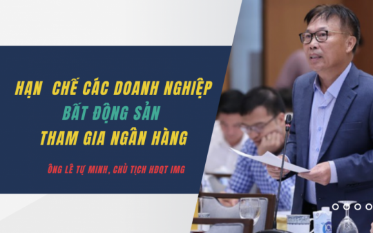 Ông Lê Tự Minh: Hạn chế các doanh nghiệp bất động sản tham gia ngân hàng