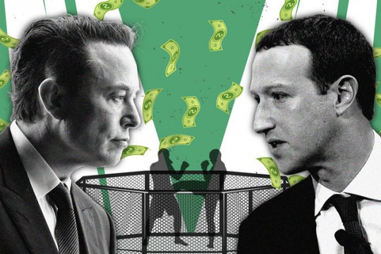 Trước thềm đấu võ, tài sản Elon Musk và Mark Zuckerberg “bốc hơi” gần chục tỷ USD sau 1 đêm