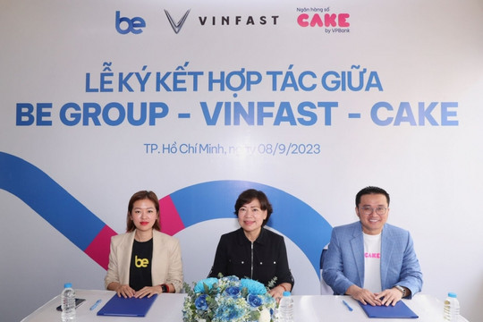 Vinfast, và Cake by VPBank cùng hỗ trợ, tài xế Be Group được ưu đãi đổi xe máy điện