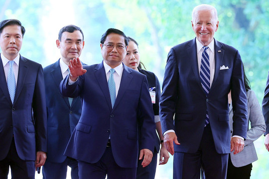 Thủ tướng Phạm Minh Chính hội kiến Tổng thống Hợp chúng quốc Hoa Kỳ Joe Biden