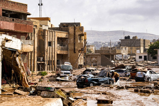 Libya: Lũ lụt kinh hoàng sau bão, 2.000 người có thể đã thiệt mạng