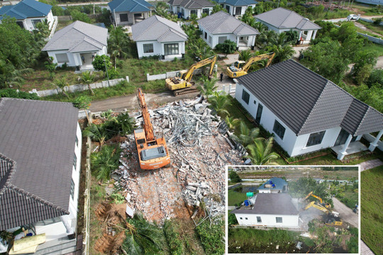 Phú Quốc cưỡng chế thêm hàng loạt biệt thự xây dựng trái phép