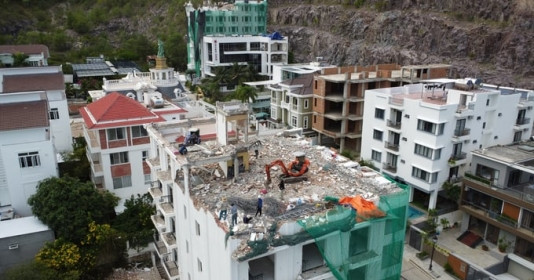 5 công trình tại Khu biệt thự cao cấp Ocean View Nha Trang bị tháo dỡ