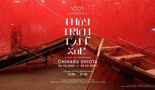 Mở cửa triển lãm sắp đặt "Thủy triều cảm xúc" của nghệ sĩ Chiharu Shiota