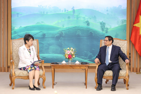 Thủ tướng Chính phủ Phạm Minh Chính tiếp Bộ trưởng Ngoại giao Nhật Bản