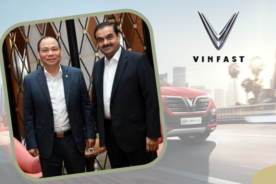 Cổ phiếu VFS của Vinfast bật tăng 17% sau cái bắt tay của tỷ phú Phạm Nhật Vượng và tỷ phú Ấn Độ