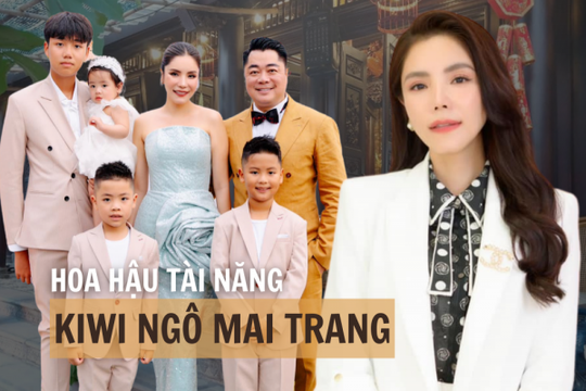 Hoa hậu Việt sinh 4 con cho chồng đại gia, U50 vẫn giữ được vóc dáng trẻ đẹp, ở trong biệt thự 600m2 với hàng chục người giúp việc phục vụ
