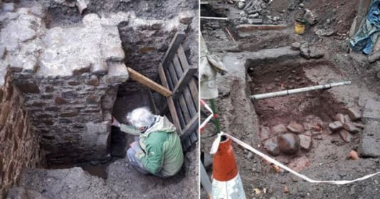 Ngôi nhà 600 năm tuổi dưới lòng đất lộ diện đầy kinh ngạc khi đang đào xới, sửa chữa toilet công cộng