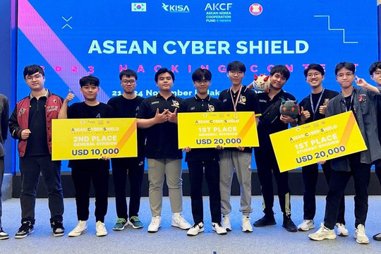 Sinh viên Việt Nam dẫn đầu cuộc thi an ninh mạng ASEAN 2023