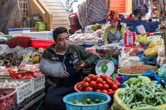 100% tiểu thương chợ huyện biên giới Hà Giang sử dụng mã QR trong thanh toán