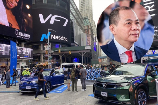 Liên tục tăng điểm, VinFast (VFS) lấy lại vị trí top 3 công ty sản xuất xe điện lớn nhất thế giới