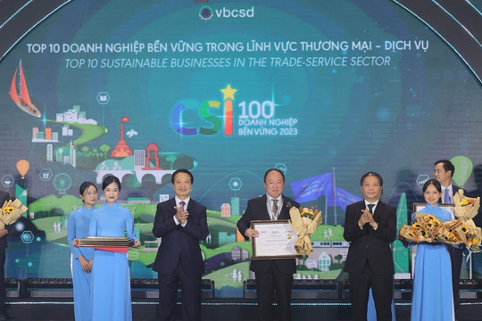 AEON Việt Nam vào top 3 DN phát triển bền vững ngành thương mại - dịch vụ