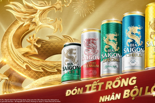 Tết Rồng, nhận lộc vàng chào năm mới cùng Bia Saigon