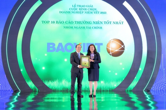 Bảo Việt dẫn đầu tại cuộc bình chọn Doanh nghiệp niêm yết 2023