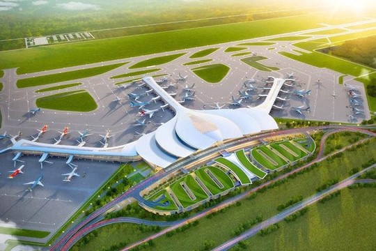 Tiến độ xây dựng Sân bay Long Thành: Đã thành hình cánh hoa sen