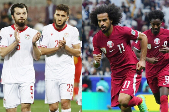 Trực tiếp bóng đá Qatar vs Tajikistan: Nhà vô địch ra oai