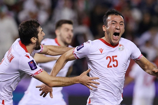 Tajikistan thắng ngược phút 92, làm nên lịch sử ở Asian Cup