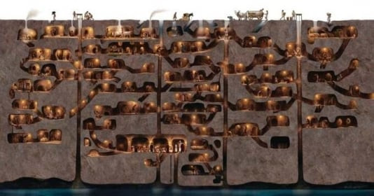 Bên trong thành phố cổ đại 18 tầng sâu nhất thế giới: Nằm ở độ sâu 85m so với mặt đất ngay dưới móng nhà dân, từng có sức chứa khoảng 20.000 người