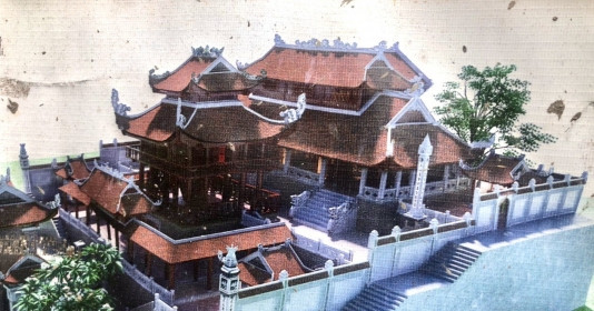Ngôi đền thiêng có quy mô bề thế với 5 gian tiền đường, sở hữu bộ tượng Tam Tòa Thánh Mẫu bằng đồng nặng hơn 6 tấn xác lập kỷ lục Việt Nam