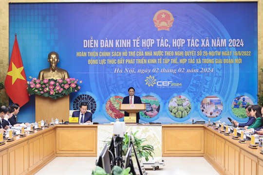 Thủ tướng Phạm Minh Chính chủ trì Diễn đàn kinh tế hợp tác, hợp tác xã năm 2024