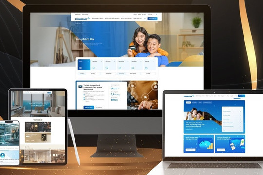 Website Eximbank có giao diện mới, gia tăng trải nghiệm người dùng