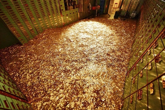 Bí ẩn chứa vàng lớn nhất thế giới, nơi lưu trữ 25% lượng vàng trên thế giới