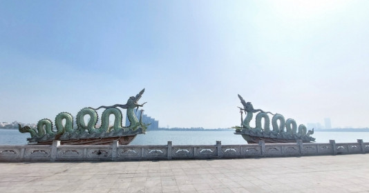 Những điều ít biết về đôi rồng 60 tấn khổng lồ ở Hồ Tây: Chế tác từ hơn 10.000 sản phẩm gốm sứ, được xác lập kỷ lục Guinness