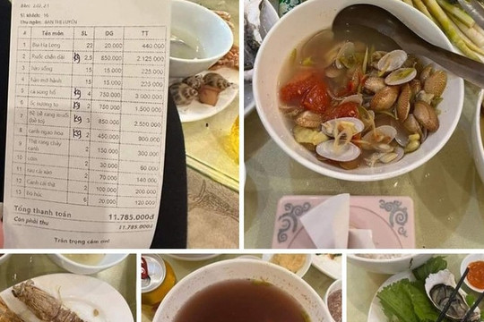 Xác minh thông tin nhóm du khách tố nhà hàng ở Hạ Long 'chặt chém' ngày Tết