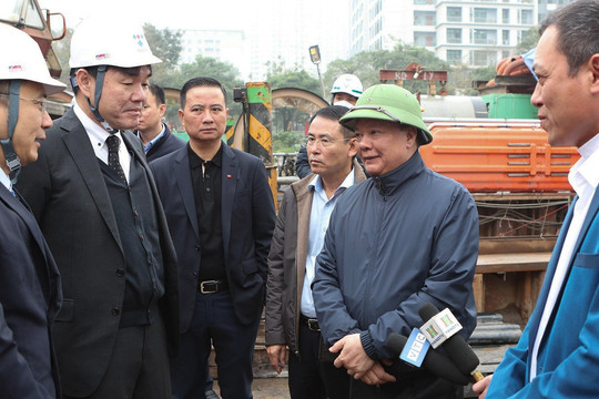 Bí thư Hà Nội đốc thúc tiến độ xây dựng hệ thống xử lý nước thải Yên Xá
