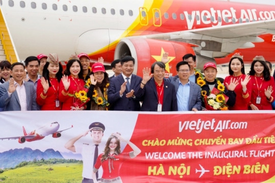 Vietjet khai trương đường bay thứ hai đến với Điện Biên mừng 70 năm chiến thắng Điện Biên Phủ