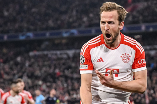 Bayern Munich vào tứ kết Cúp C1: Harry Kane thức tỉnh Hùm xám