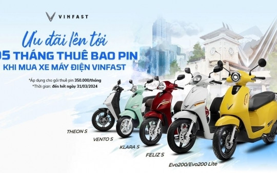 VinFast ưu đãi hấp dẫn cho khách hàng mua xe máy điện trong tháng 3