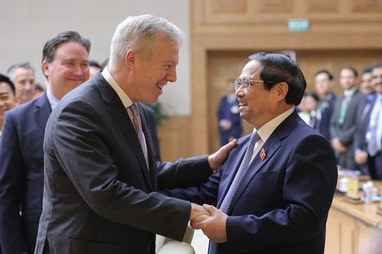 Thủ tướng Phạm Minh Chính tiếp đại diện 60 tập đoàn hàng đầu của Hoa Kỳ