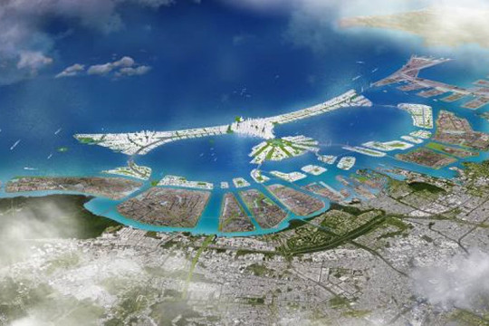 Siêu đô thị chìm dần, chi 10,5 tỷ USD xây tường biển ngăn chặn