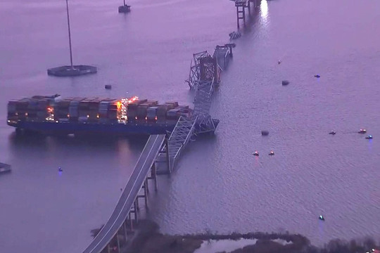 Toàn cảnh vụ sập cầu Cảng Baltimore
