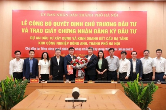 Vinaconex (VCG): Sớm khởi công dự án khu công nghiệp trên 6.300 tỷ đồng tại Đông Anh, Hà Nội