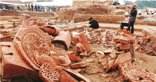 Khai quật khảo cổ diện tích gần 1.000m2 tại Khu Trung tâm Hoàng thành Thăng Long - Hà Nội