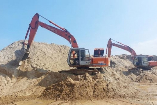 Một mỏ cát xuất hoá đơn cao hơn 3.300% công suất thực tế, cơ quan chức năng tiến hành kiểm tra