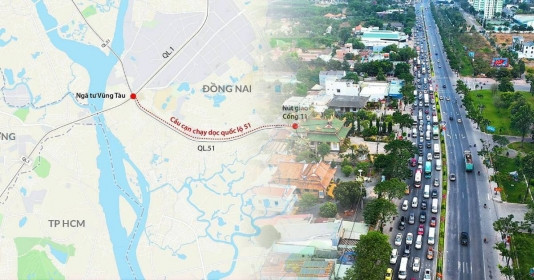 Cầu cạn 6km với tổng vốn 5.700 tỷ sắp ‘án ngữ’ ở cửa ngõ phía Nam, 'cứu nguy' cho Quốc lộ 51