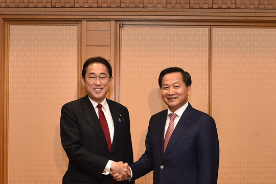 Phó Thủ tướng Lê Minh Khái gặp Thủ tướng Nhật Bản, Phó Thủ tướng Campuchia, Phó Thủ tướng Singapore; tiếp Chủ tịch JICA